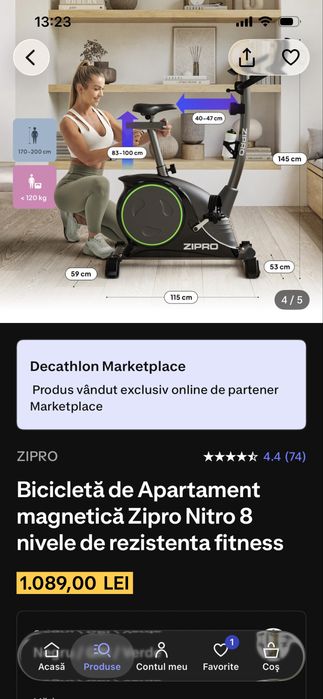 Bicicleta de apartament