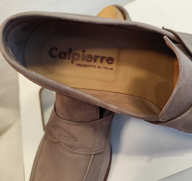 Pantofi loafer penny 42.5 43 lucrati manual Calpierre piele naturala moale