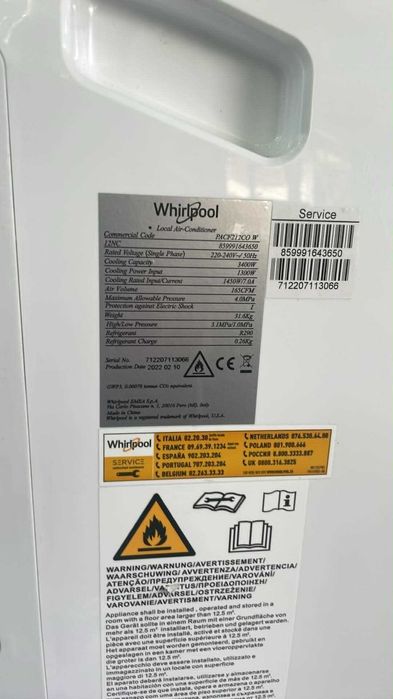Мобилен климатик Whirlpool - PACF212CO W