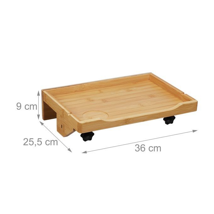 Висящо нощно шкафче/рафт от бамбук, площ на рафта 33,5 x 23 см