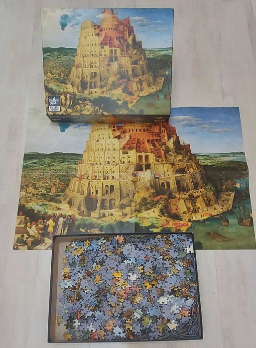 Пъзел 70х100 см. Вавилонската кула