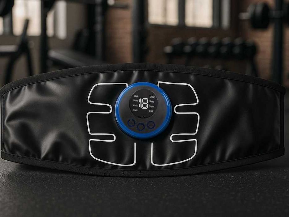 Centura electrostimulare abdomen 8 programe 19 nivele slabire USB