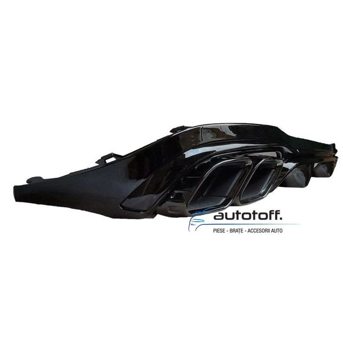 Difuzor bara spate Mercedes W213 E-Class (16-22) 63AMG Full negru lucios