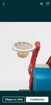 Детска пързалка с люлка и баскетболен кош