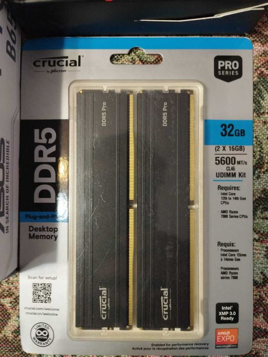 CPU Ryzen9600x, MbASUS, 32G ddr5, ssd512g, RTX5060Ti-sigilate,garantie