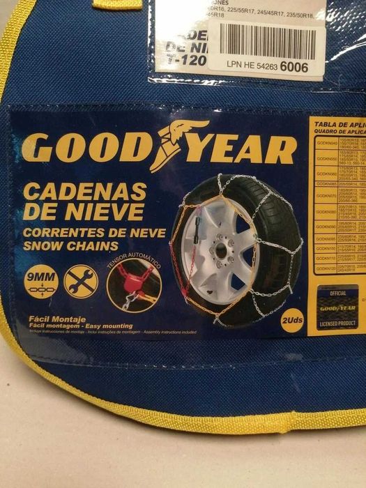 Вериги за сняг с обтегач на веригата Goodyear GODKN120