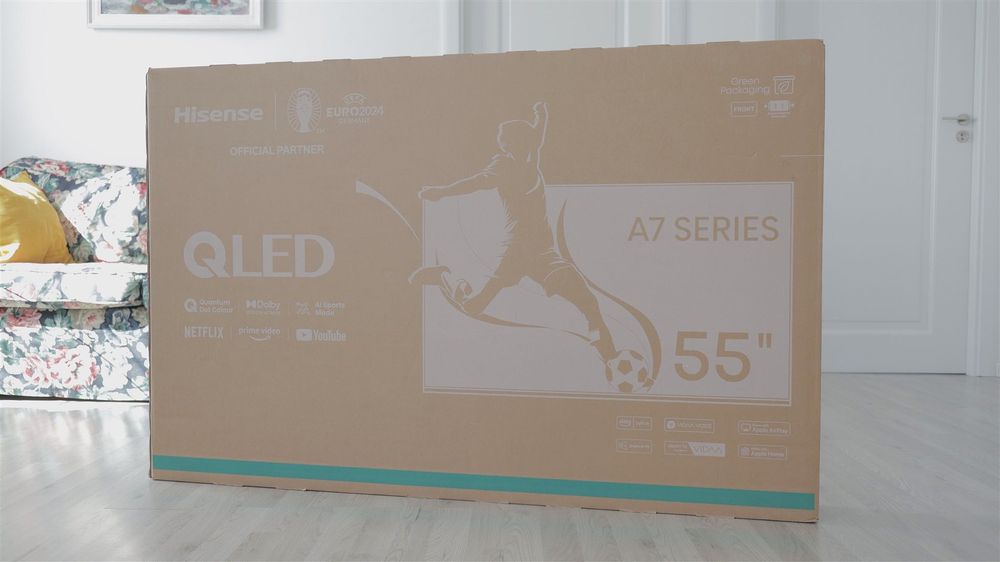 Tv QLED Smart HISENSE 55A7KQ, Ultra HD 4K, HDR, 139cm
