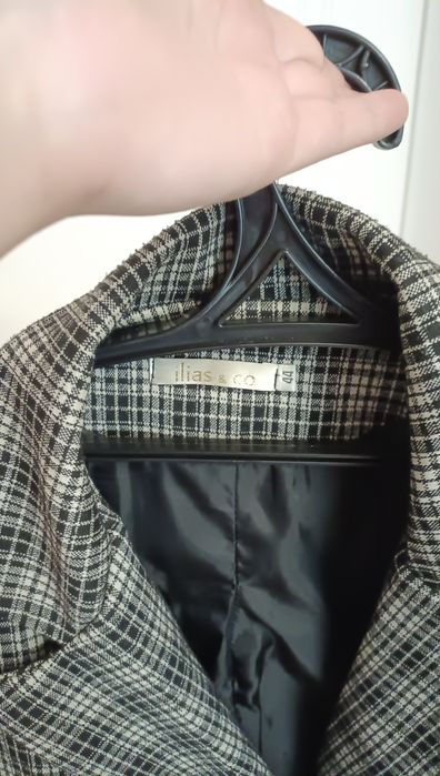 Пиджак клетчатый женский