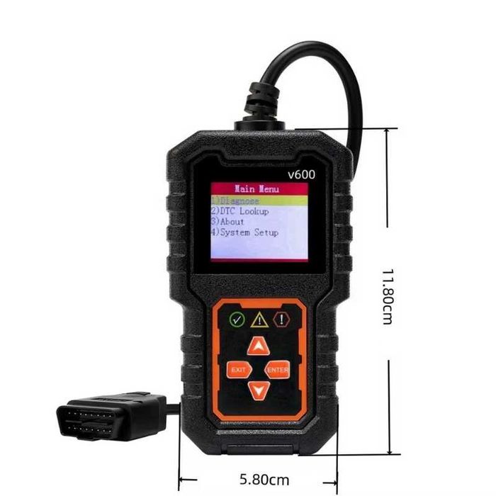 Full OBD2 EOBD автомобилен диагностичен кодочетец V600