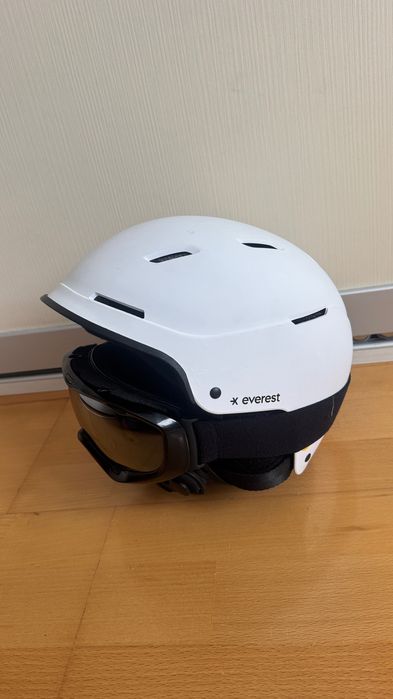 Set casca cu ochelari Mips reglablila M 55 58 placa snowboard ski schi