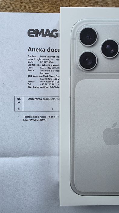 iPhone 17 Pro  256GB Sigilat eMAG