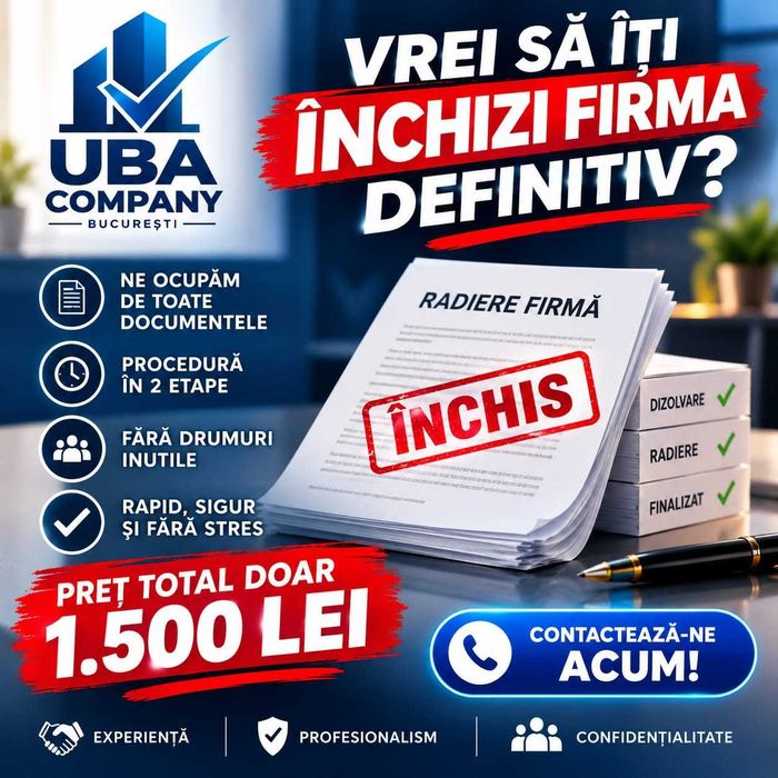 Vrei să scapi DEFINITIV de firmă?