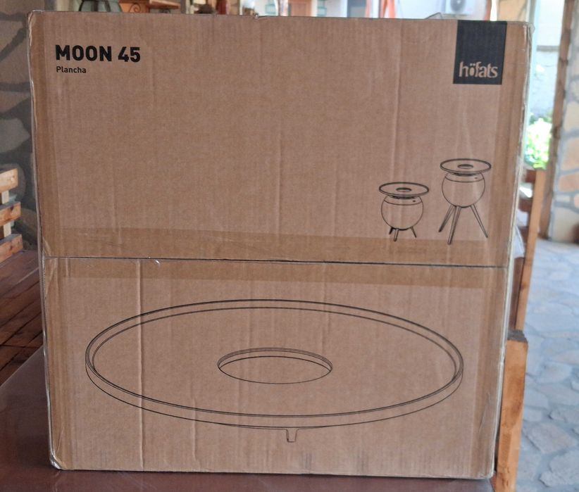 Чисто ново неотваряно бездимно огнище и грил Höfats MOON 45 Set