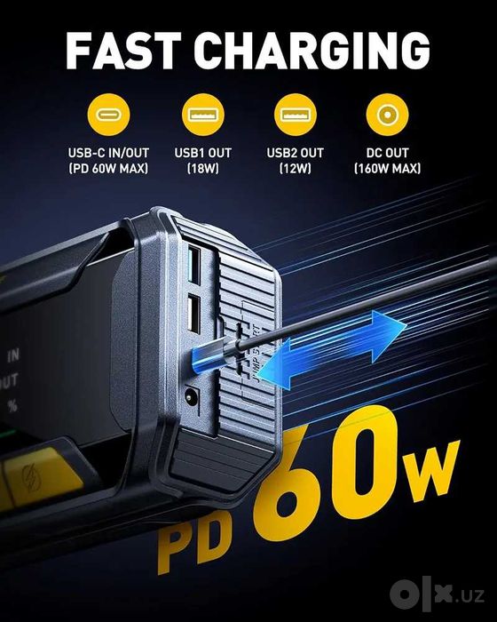 Пусковое устройство (power bank) AUXITO 8000A 20000mAh