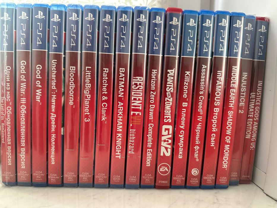 Продам коллекцию Хиты PlayStation 4