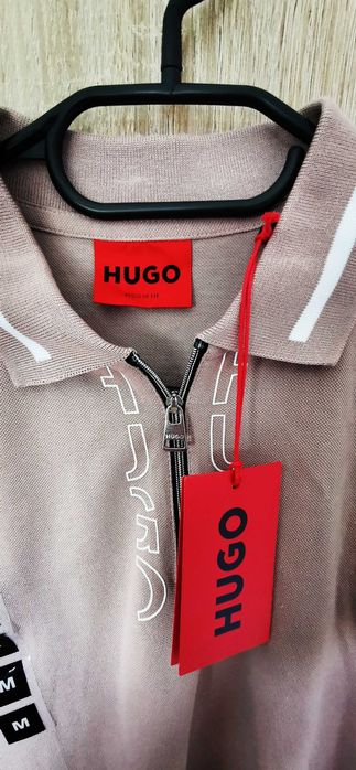 Мъжка тениска с яка HUGO