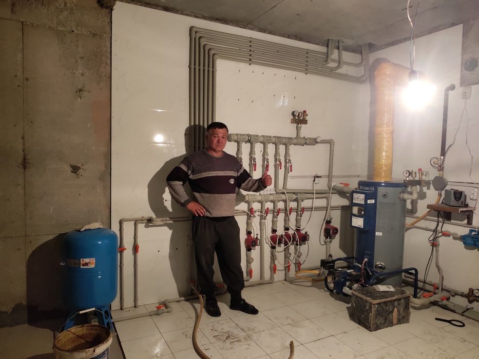 ДелаемОтопление любой сложности,установка газовых котлов и твердый печ