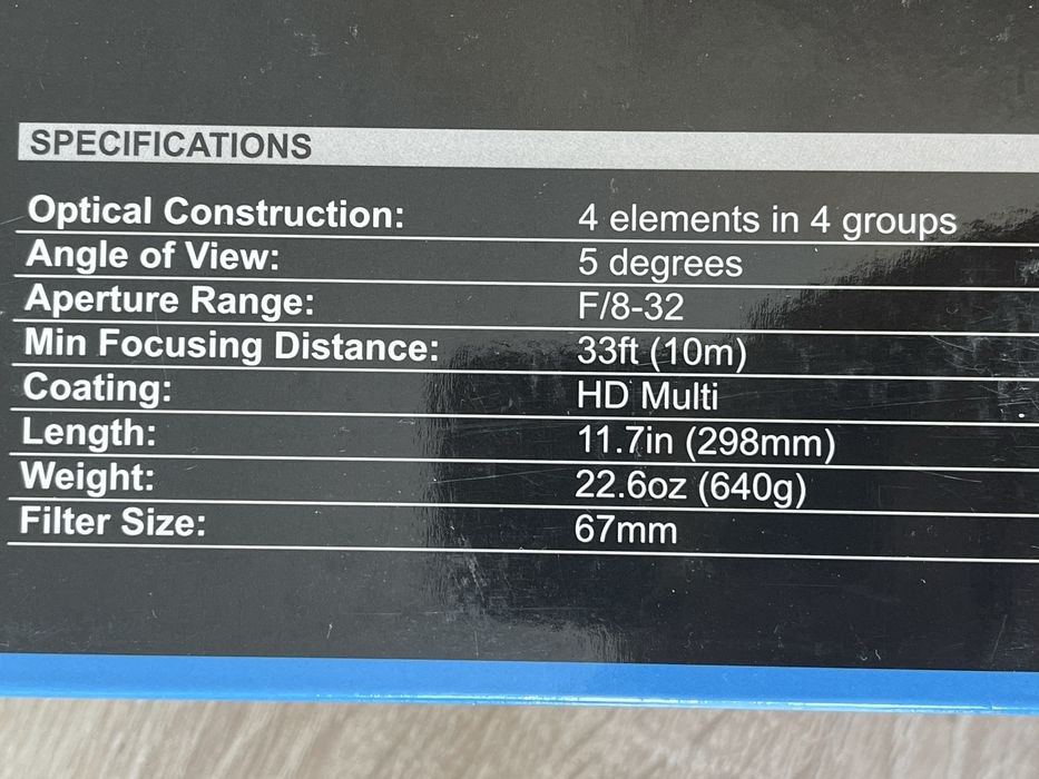 Объектив 500мм фикс