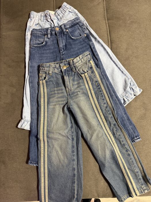 Lot jeans fetite 116 cm