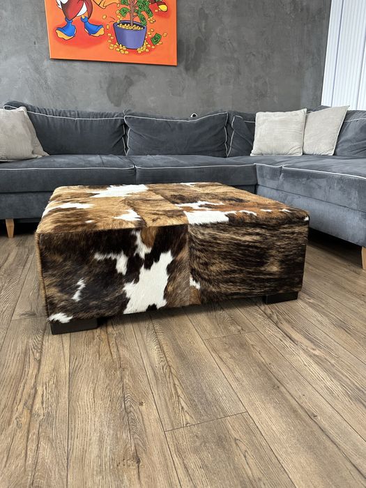 Табуретка от телешка кожа