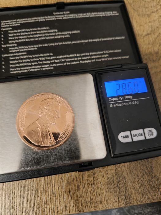 Moneda Cupru AVDP 999 pur