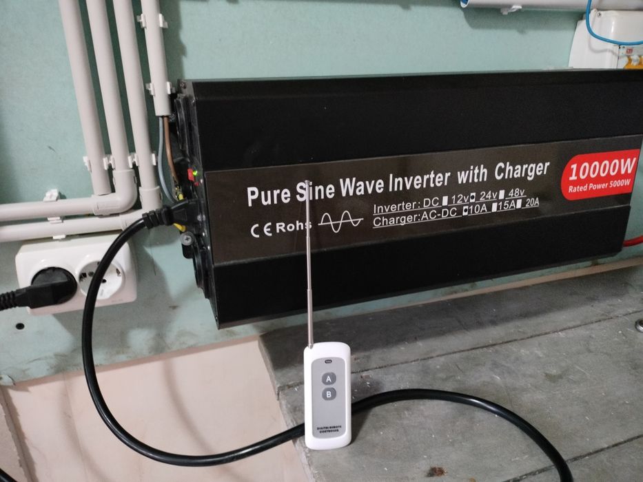 3 in 1 invertor 10000 W 24 V,ups,și încărcător pentru baterii 24 v