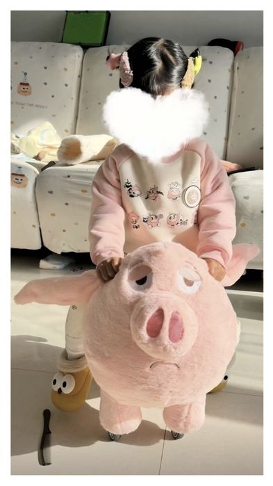 свинья игрушка каталка