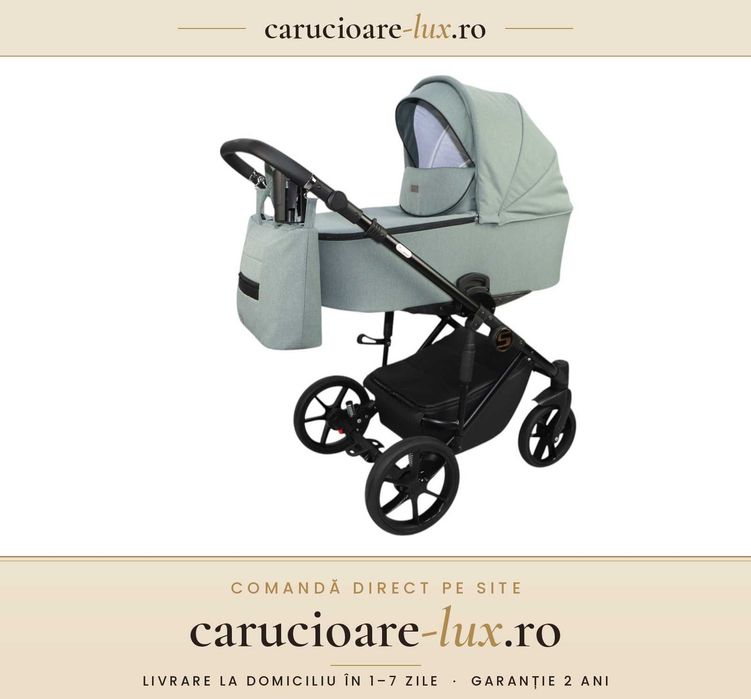 Cărucior 4 în 1 Sojan Stilo Standard Verde Salvie – carucioare-lux.ro