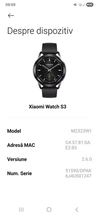 Smartwatch Xiaomi S3