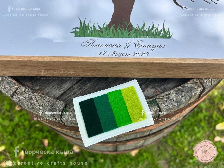 Сватбено дърво от отпечатъци / Табло Добре дошли / Дърво с отпечатъци