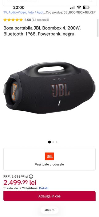 Boombox 4 garantie 2 ani