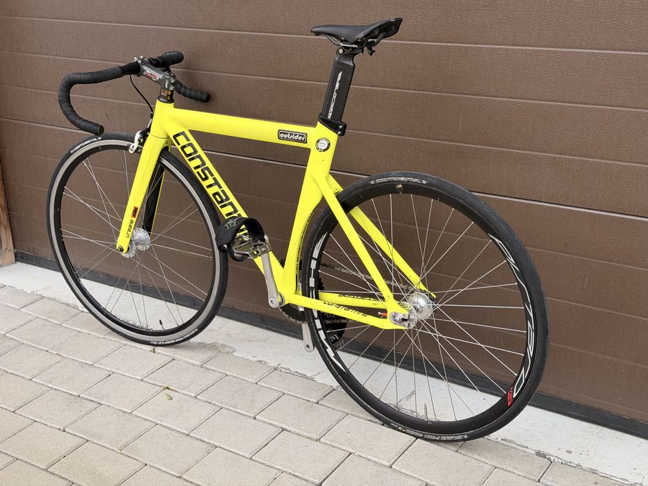 Bicicletă fixie / single speed Constantine – roți aero, ușoară