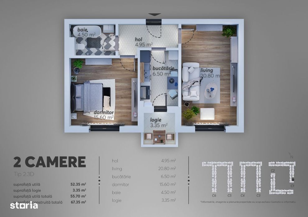 Apartament de vanzare 2 camere - Aqua City - Crangasi - Sector 6