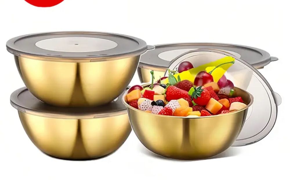 Новые миски, чашки, сито, дуршлаг