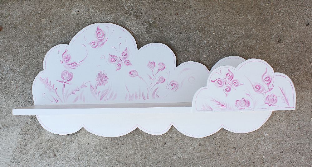 етажерка облак за детска стая