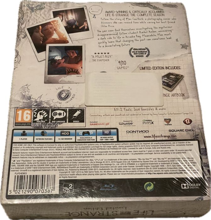 Life is Strange Limited Edition PS4