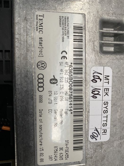 Modul bluetooth audi a4 b8 audi a5