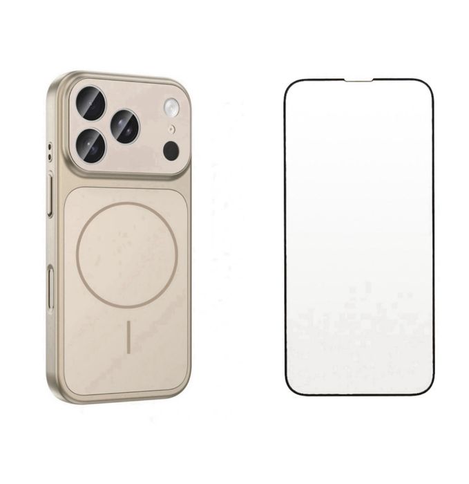 Iphone 13/14 PRO MAX PLUS Husa Magnetic Case si Folie Sticla Curved