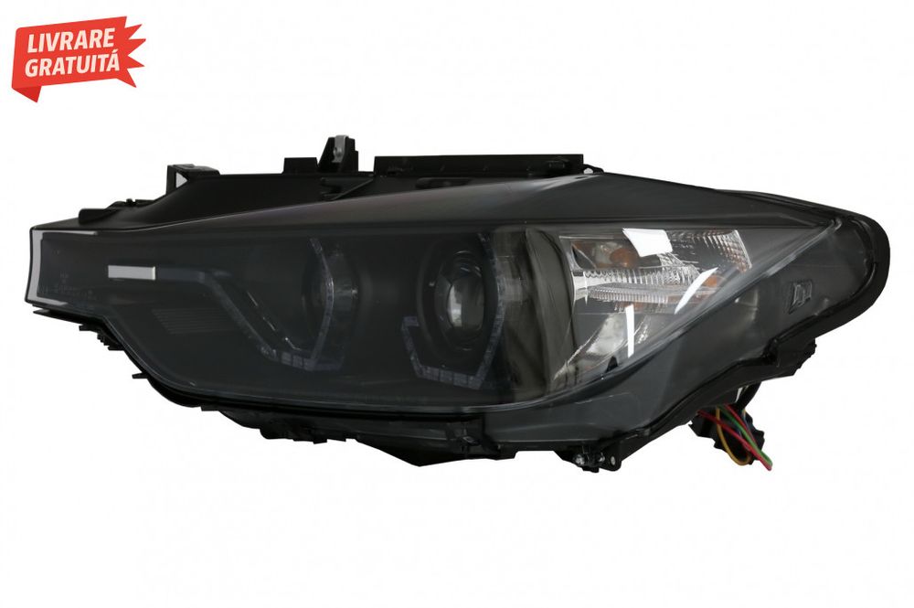 Faruri Full Angel Eyes LED DRL BMW 3 Series F30 F31 Sedan Touring (10.