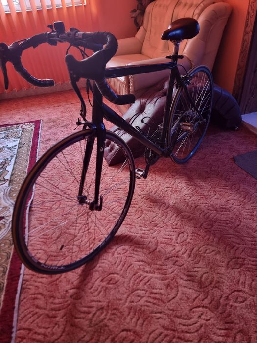 Bicicleta birou sau excursie cursiera roti subțiri furca carbon