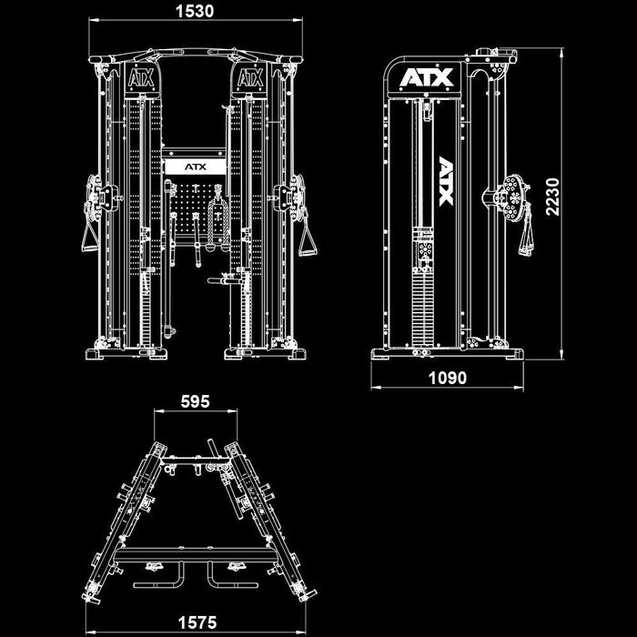Двустранен Кросоувър 2 x 100 кг / Functional Trainer / Фитнес Уред