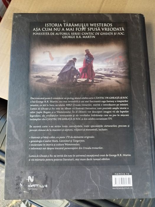 Vand carte Lumea de gheata si foc, de G.R.R. Martin