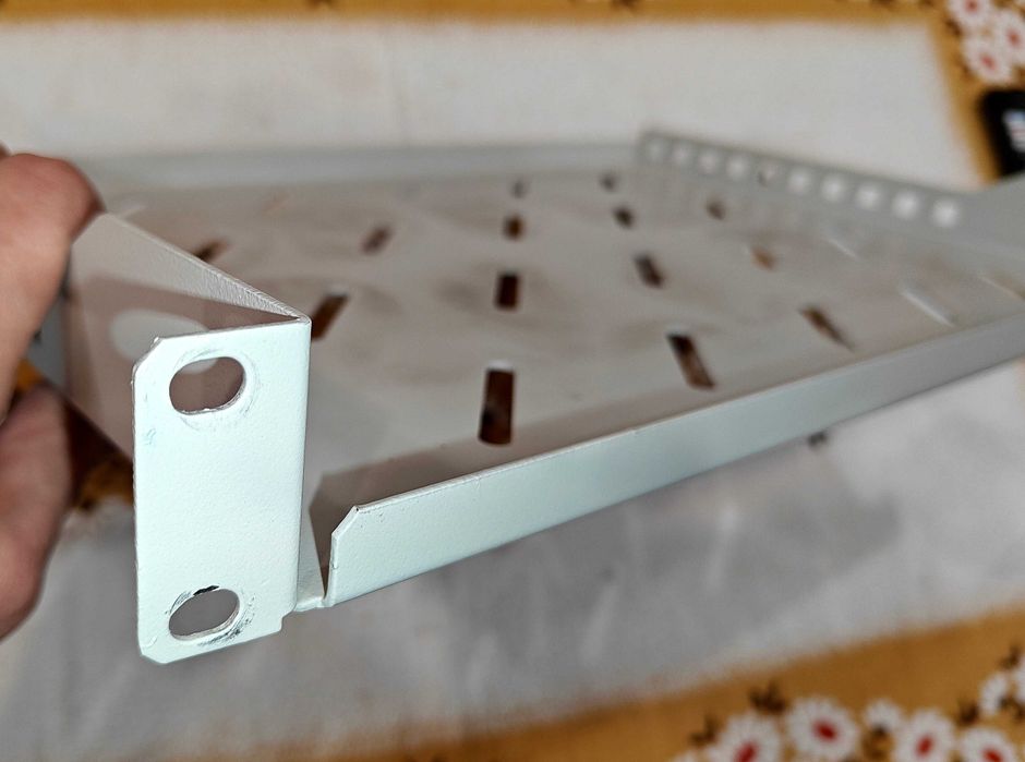 Рафт за 19" Rack 1U Extralink рафт, дълбочина 300 мм X 440 мм