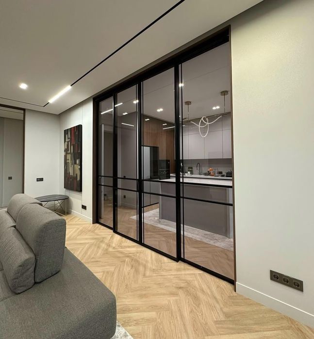 Душевые кабины и лофт перегородки