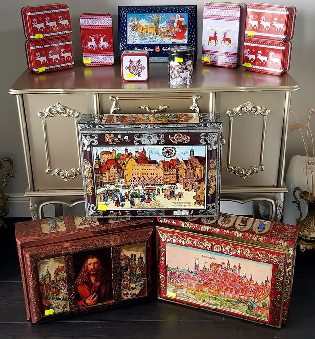 Cutii metalice vechi decorative