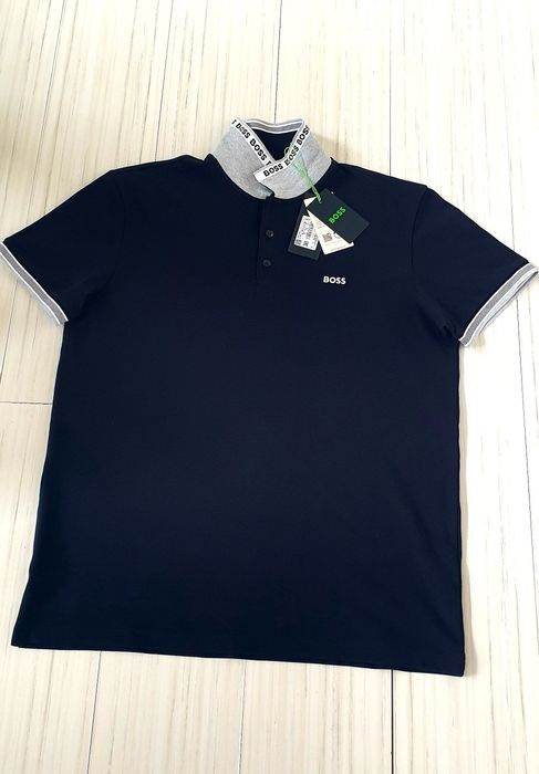 Hugo Boss Paddy Pique Cotton Regular Fit  2XL НОВО ОРИГИНАЛ Мъжка Тени