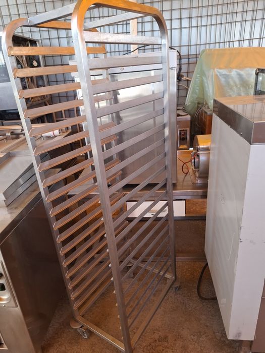 Căruț inox pentru GN 1/1