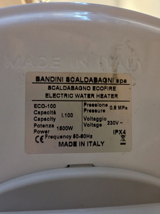 Boiler electric Bandini Braun