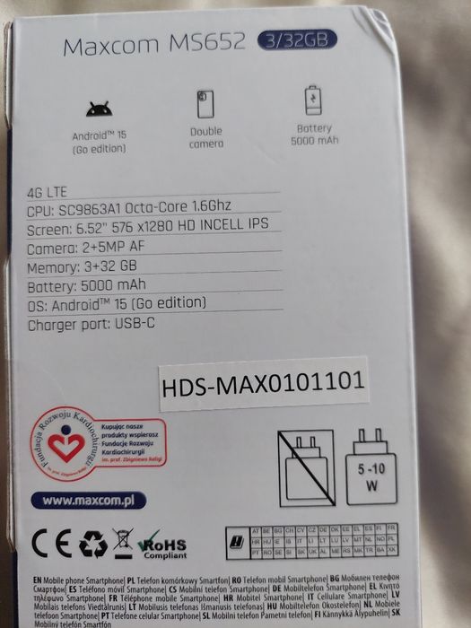 Telefon maxcom MS652