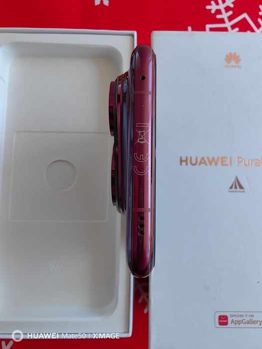 Vând HUAWEI PURA 80 PRO ROȘU cu factura și garanție până în septembrie 2027